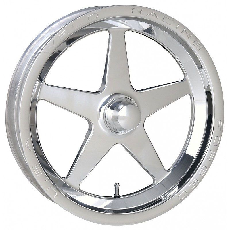 Weld Racing AlumaStar 2.0 1-Piece 15 x 3.5 Spindle Mount Wheel, Black Finish WE788B-15001