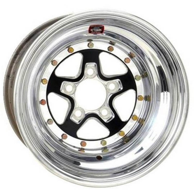 Weld Racing AlumaStar 2.0 15 x 10 Wheel – Black Center/Polished Outter Finish WE788B-510206