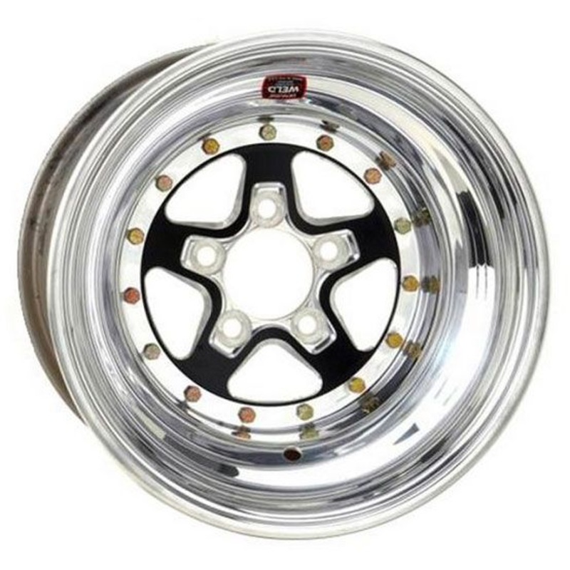 Weld Racing AlumaStar 2.0 15 x 10 Wheel – Black Center/Polished Outter Finish WE788B-510214