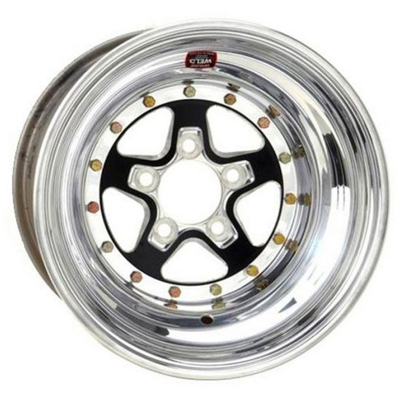 Weld Racing AlumaStar 2.0 15 x 10 Wheel – Black Center/Polished Outter Finish WE788B-510216