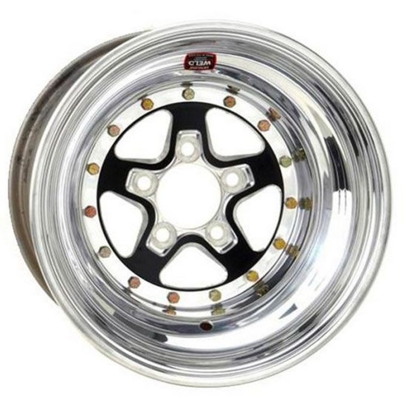 Weld Racing AlumaStar 2.0 15 x 10 Wheel – Black Center/Polished Outter Finish WE788B-510276