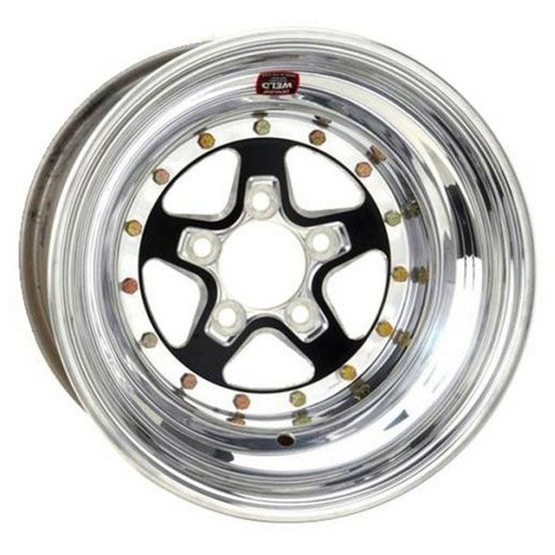 Weld Racing AlumaStar 2.0 15 x 12 Wheel – Black Center/Polished Outter Finish WE788B-512214