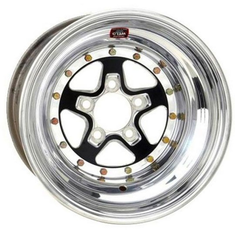 Weld Racing AlumaStar 2.0 15 x 8 Wheel – Black Center/Polished Outter Finish WE788B-508208