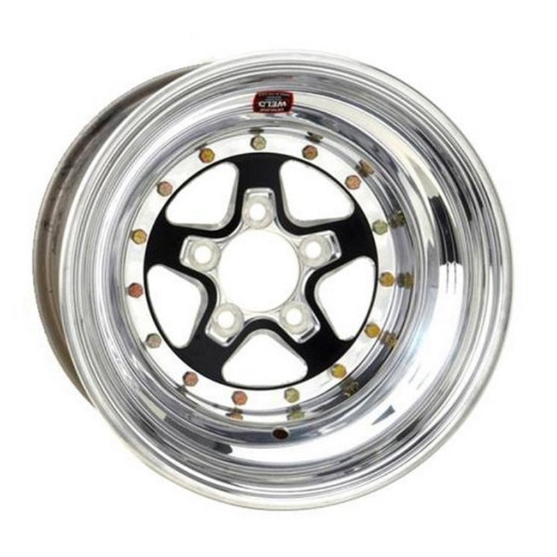 Weld Racing AlumaStar 2.0 15 x 8 Wheel – Black Center/Polished Outter Finish WE788B-508276