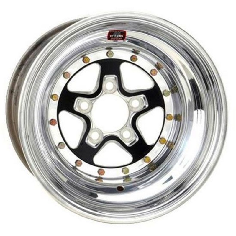 Weld Racing AlumaStar 2.0 15 x 8 Wheel – Black Center/Polished Outter Finish WE788B-508278