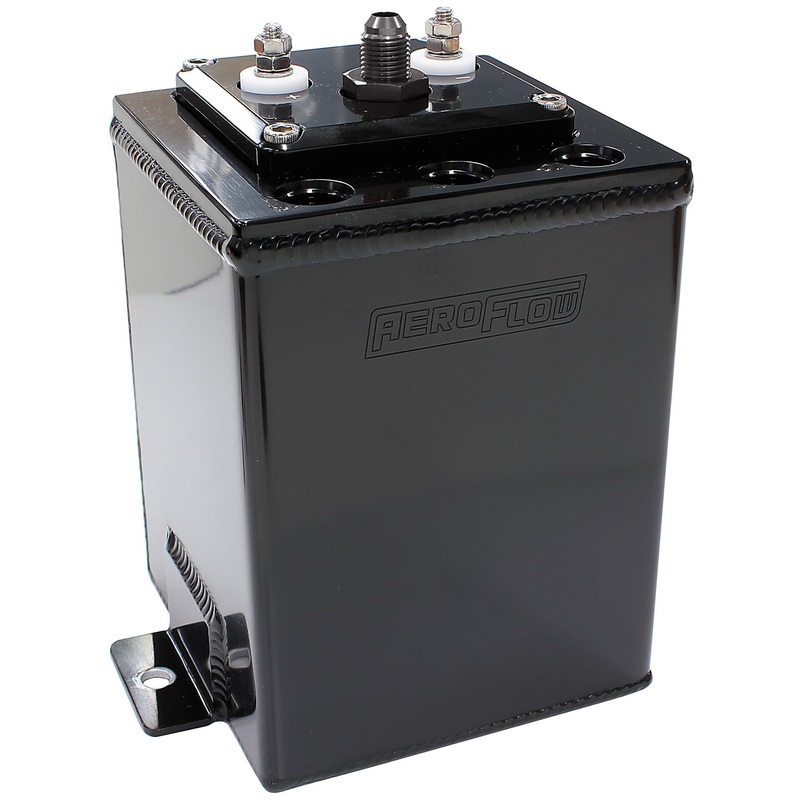 Aeroflow Single 40mm Pump Surge Tank AF77-4055BLK