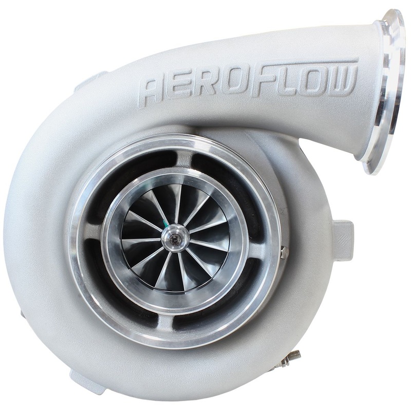 Aeroflow BOOSTED 7075 V-Band 1.16 Turbocharger 950HP, Natural Cast Finish AF8005-4014