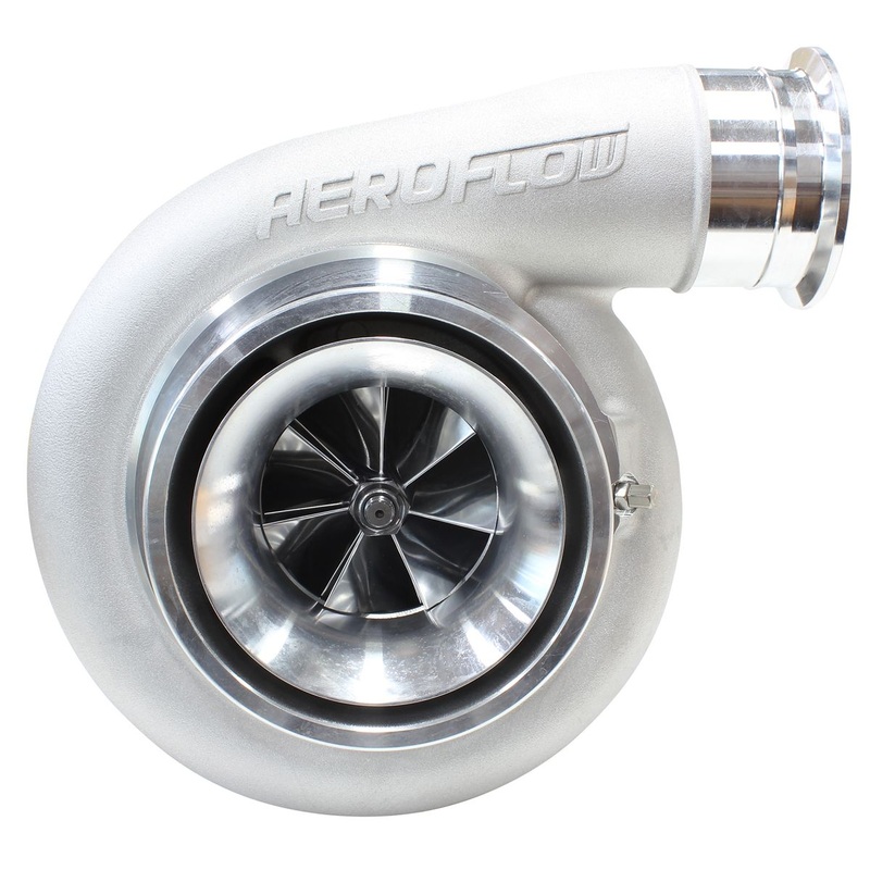 Aeroflow BOOSTED 8075 T4 1.10 Turbocharger 1250HP, Natural Cast Finish AF8005-4018
