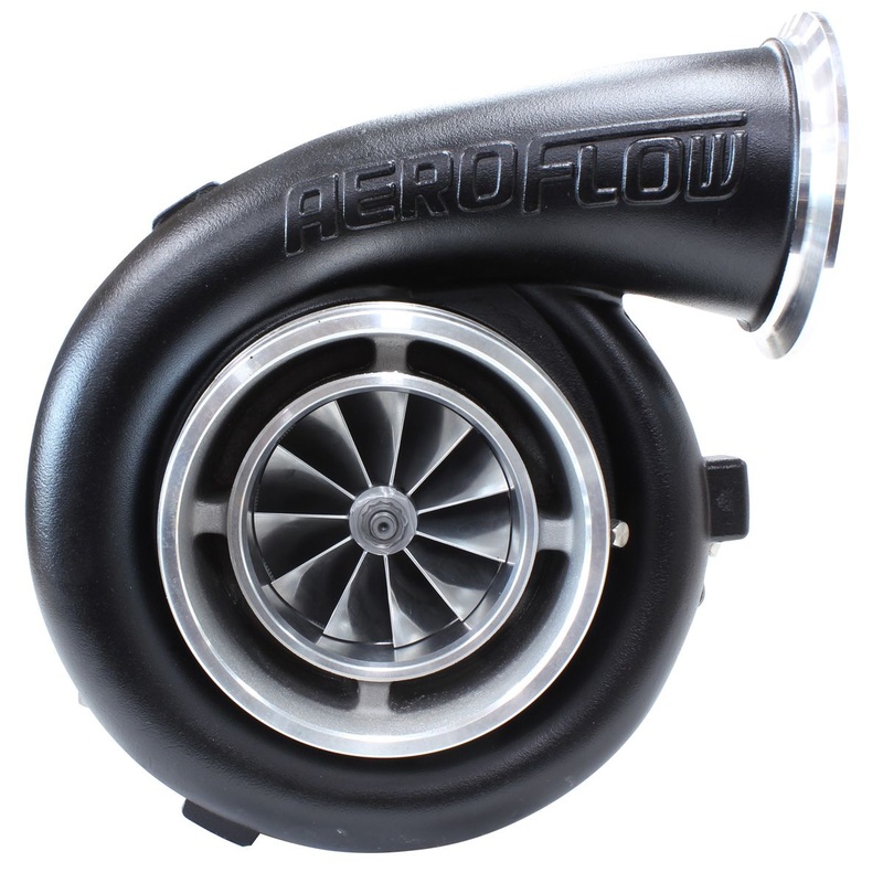 Aeroflow BOOSTED 8077 T4 1.15 Turbocharger 1250HP, Hi Temp Black Finish AF8005-4007BLK