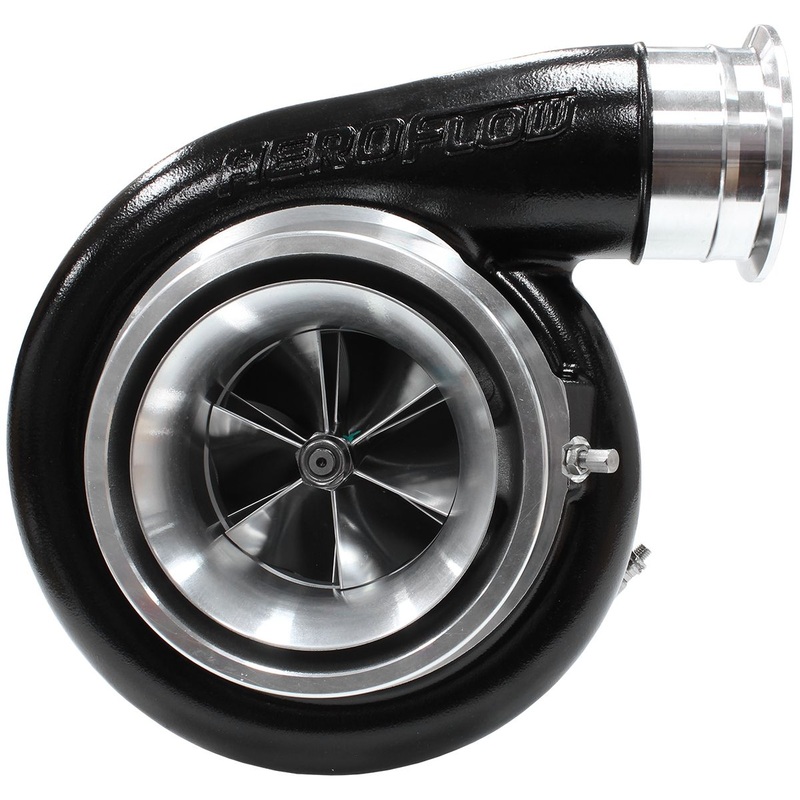 Aeroflow BOOSTED 8888 T4 1.25 Turbocharger 1600HP, Hi Temp Black Finish AF8005-4001BLK