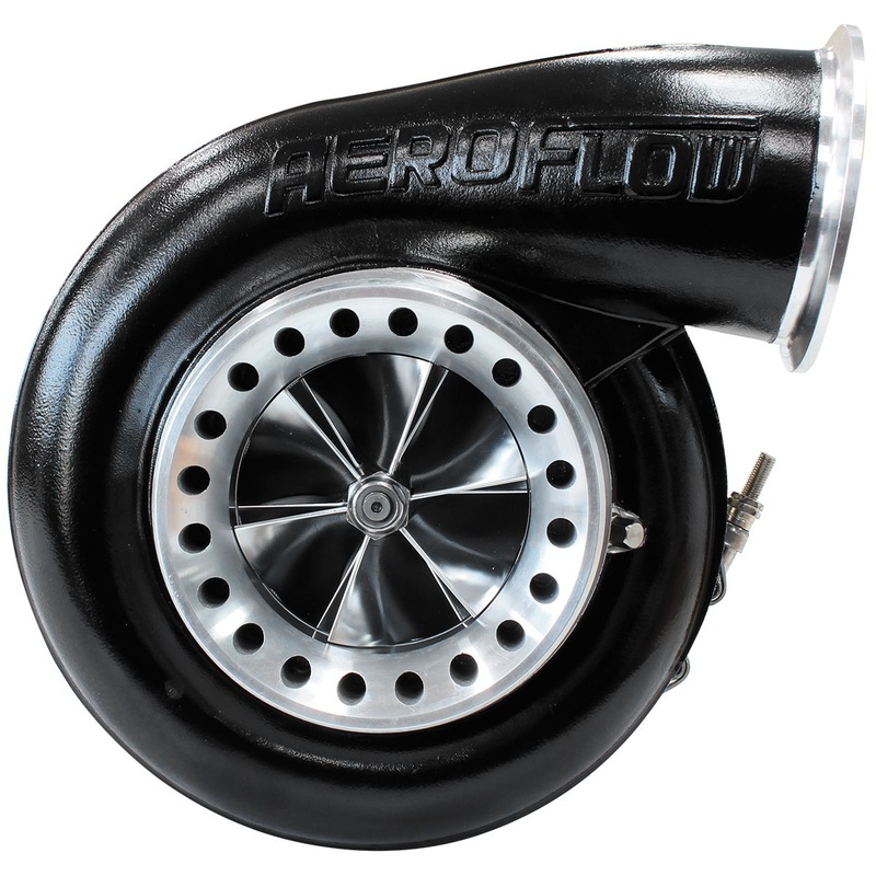 Aeroflow BOOSTED 8888 T4 1.25 Turbocharger 1600HP, Hi Temp Black Finish AF8006-4001BLK