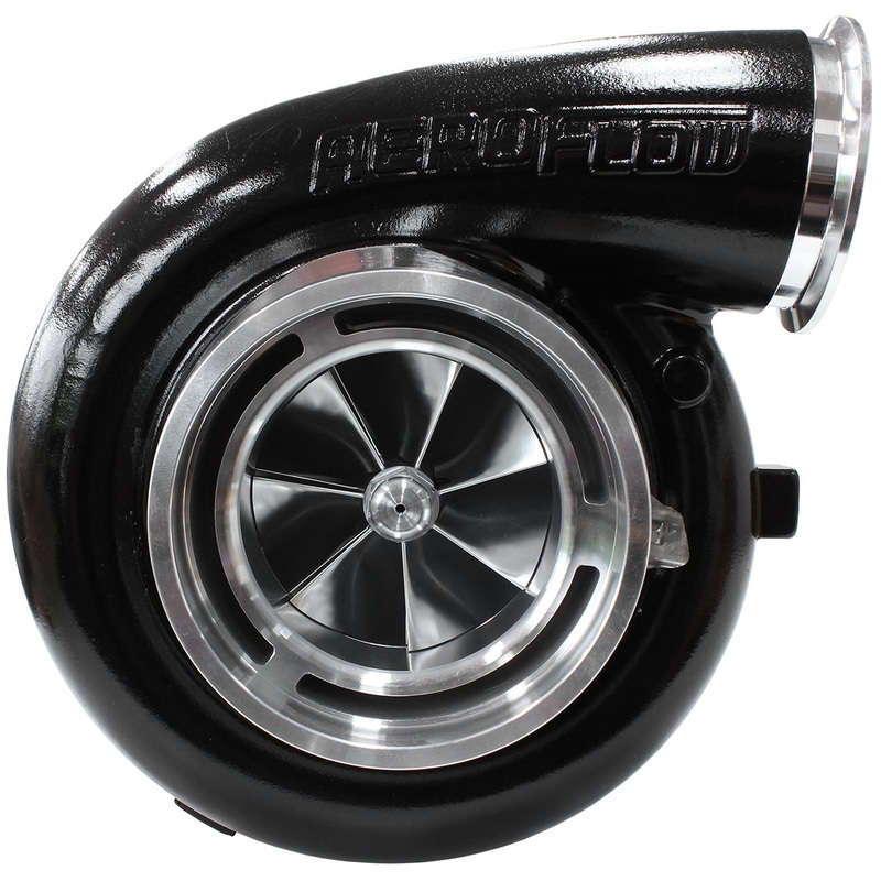 Aeroflow BOOSTED 98102 T6 1.24 Turbocharger 2500HP, Hi Temp Black Finish AF8006-6011BLK