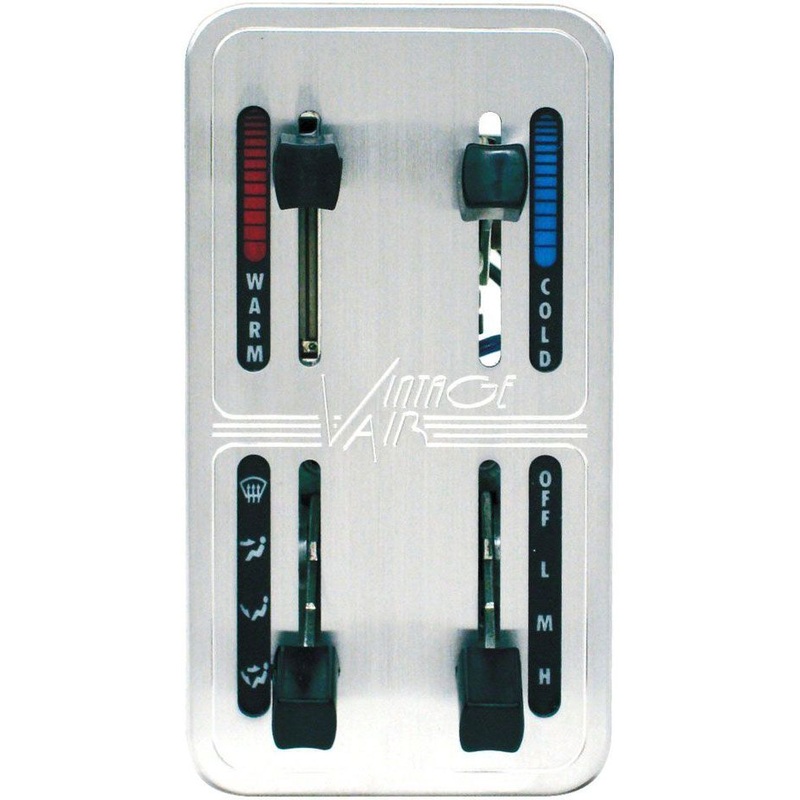 Vintage Air Vintage Air 4 Lever Vertical Machined Panel VA48102-SVQ