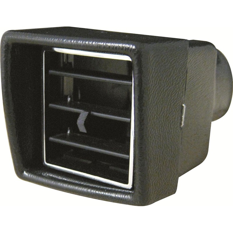 Vintage Air Vintage Air Standard Double Vane Louvre.(All black) Thru-Dash Mount. 2.875 Diam