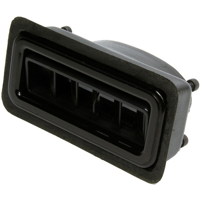 Vintage Air Vintage Air Streamline Louvre Black Anodised Trim With Black Vanes. Face Size 4