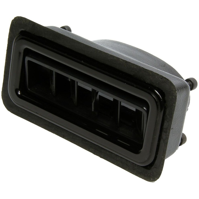 Vintage Air Vintage Air Streamline Louvre Black Anodised Trim With Black Vanes size 4.875 x