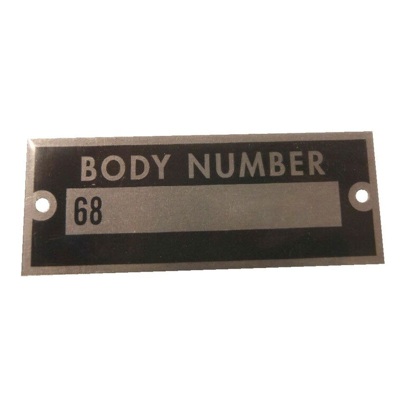Vintique Vintique Inc Body Number Plates VI68-18651