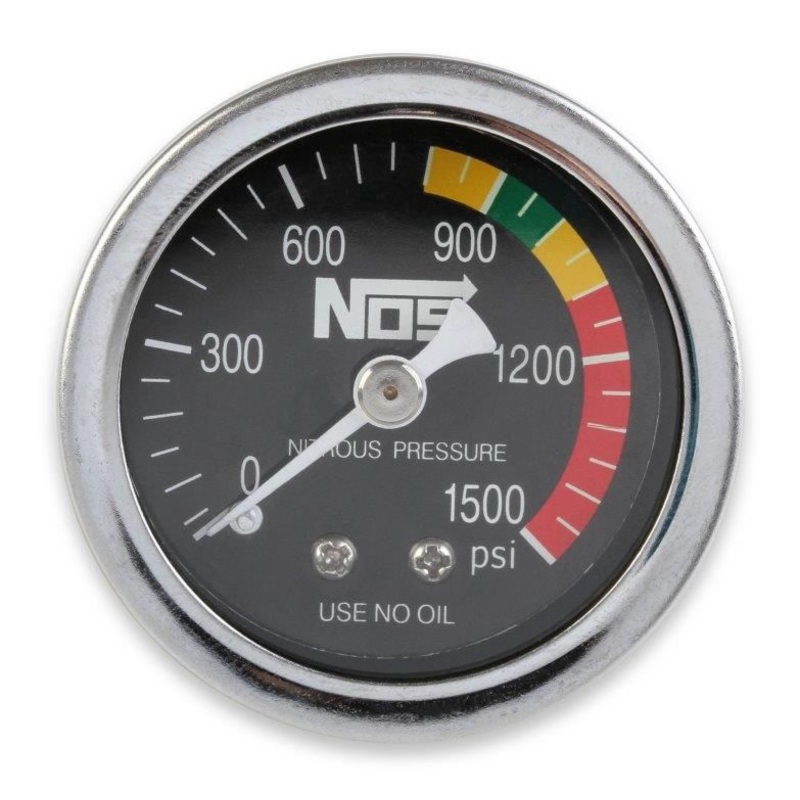 1-1/2 Nitrous Pressure Gauge, Black NOS15925