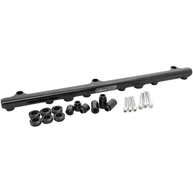 Aeroflow Nissan RB25 Billet EFI Fuel Rail – Black AF64-2210BLK