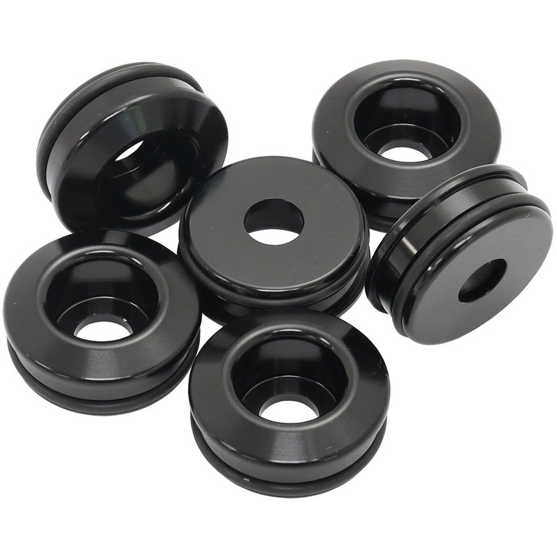 Aeroflow Nissan RB25 Fuel Injector Insert Adapters – Black AF59-2210