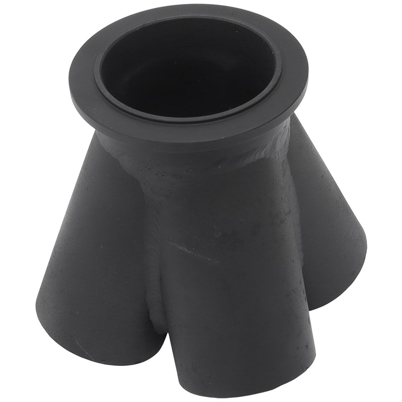 4 into 1 Round Turbo Merge Collector with 1-1/2 Tube Size, V-Band Fla