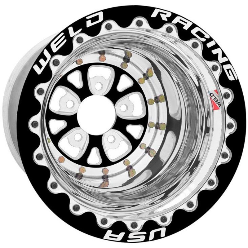 V-Series 15 x 8 Wheel, Black Center, Single Beadlock, Ultra